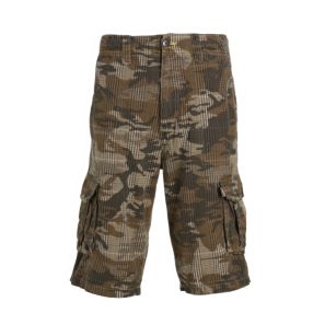 Men's Checked Camo Shorts