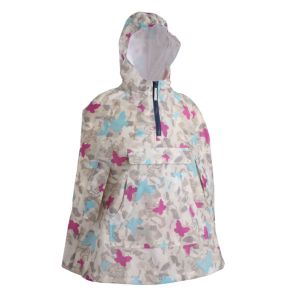 Girl's Waterproof Butterfly Poncho in a Pouch