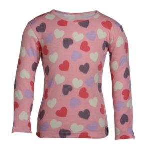 Girl's Thermal Spot Print Long Sleeved Top