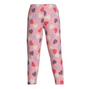 Girl's Thermal Heart Print Bottom