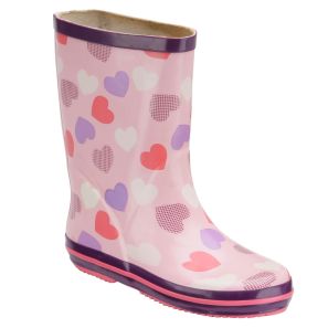 Girl's Heart Wellingtons