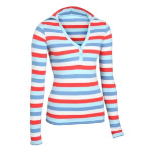 Women's Lost Horizon Striped Hooded Long Sleeve T-Shirt