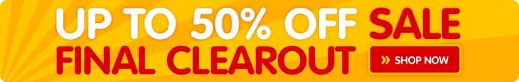 Up to 50% off Sale - Start Shopping >>
